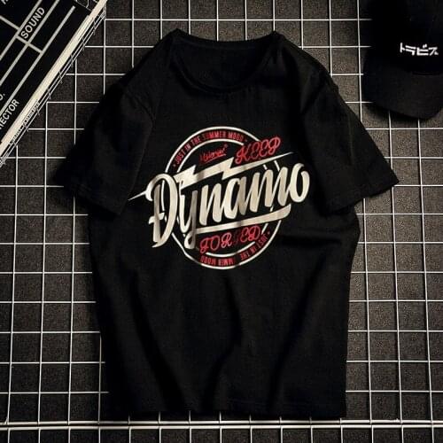 Mens Short-Sleeved T-Shirts 2021 Spring and Autumn New Loose Clothes Korean Fashion Trend Printing Fashion Mens Clothing