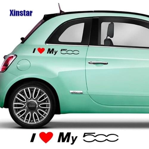 2pcs Car Decal Sticker For Fiat 500