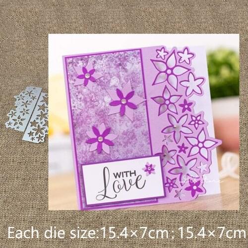 New Design Craft Metal stencil mold Cutting Die double sided Pretty Florals scrapbook die cuts Album Paper Card Craft Embossing