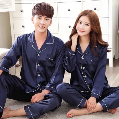 Matching clothes Parent-child Casual Outfit Family Clothing Women/Men Silk pajamas Sweethearts outfit summer Family Suits