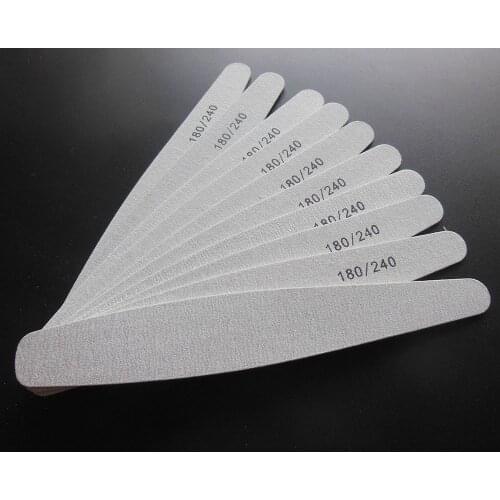 10 pcs wood nail file nail art tool dispoable nail file 180/240 wooden emery board pedicure tool free shipping