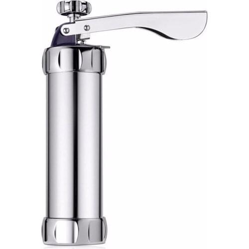 Biscuit Press Set Cookie Maker Machine Kit Stainless Steel 20 Discs 4 Icing Tips Spritz Dough Biscuits Making Tools A1