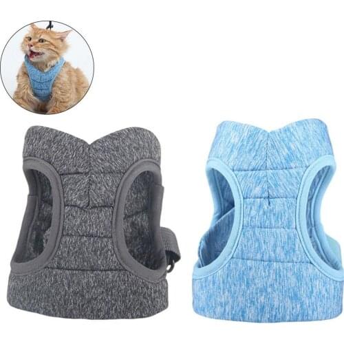 Adjustable Pet Cats Kitten Harness Vest Collar Walking Lead Leash Traction Rope