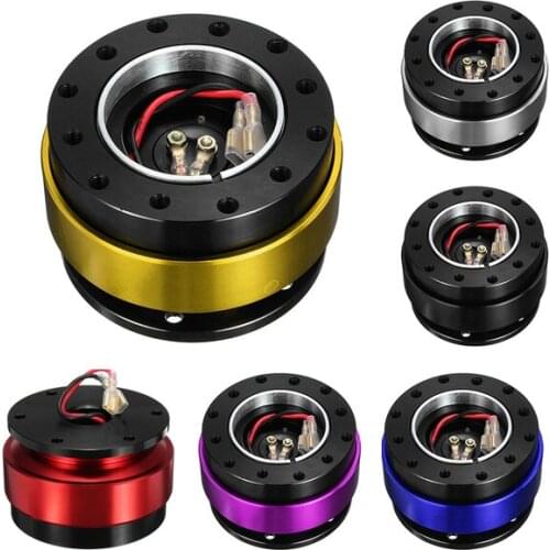 Steering Wheel Quick Release Ball Lock Hub Adapter Boss Snap Off Universal Alloy