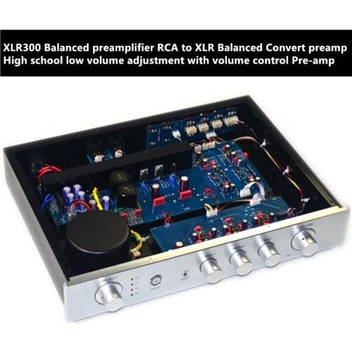 XLR300 Balanced preamplifier RCA to XLR Balanced Convert preamp High school low volume adjustment with volume control Pre-amp