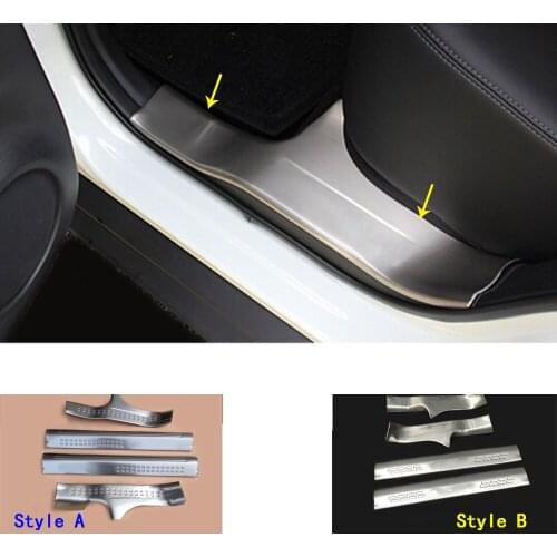 Car Styling Stainless Steel Pedal Door Sill Scuff Plate Inner Built Threshold For Nissan X-Trail XTrail T32/Rogue 2014 2015 2016