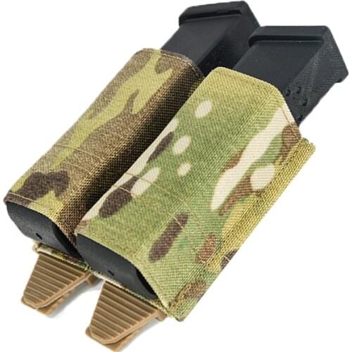 Tactical Vest Double Magazine Pouch 9mm System Magazine Ammo K Plate Clip Bags Holder Pocket