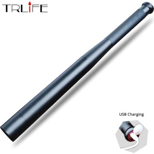 USB charger Baseball Bat LED Flashlight T6 Built-in 18650 Self Defense 8000LM Flash light Safety Equipment for camping