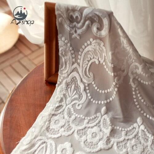 AS Customized European French Light Luxury Window Screen Villa Balcony Home Decoration Curtains for Living Dining Room Bedroom