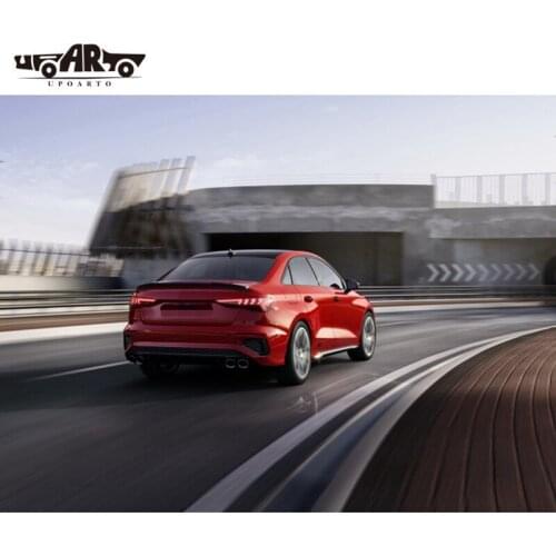 For Audi S3 2021+ high quality ABS Plastic Unpainted Color Rear Spoiler Wing Trunk Lid Cover Car Styling