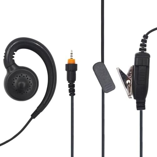 CLP1010 CLP1040 CLP1060 headset secur walki talki earphone C swivel fbi police PTT earpiece 1 pin 2.5mm for motorola radio 1wire