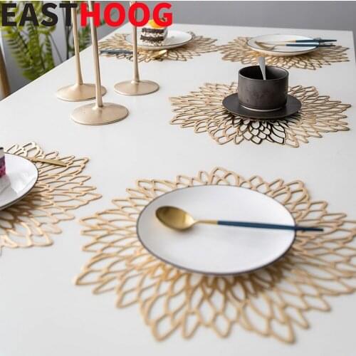 1PC PVC Dining Table Mat Anti-skid And Heat-insulation Placemats For Table Kitchen Accessories Decorative Table Pad