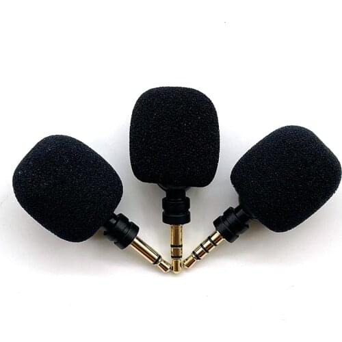 3.5mm Mono/ Stereo/ 4 Pole Mini Microphone Flexural Bendable Microphone for Mobile Phone Computer Recording Device