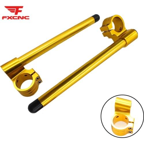 31mm - 55mm CNC Riser Rised Aluminum Motorcycle Handlebar Clip-Ons Fork Handle Bars Clip ons For Universal 7/8"22mm Handlebar