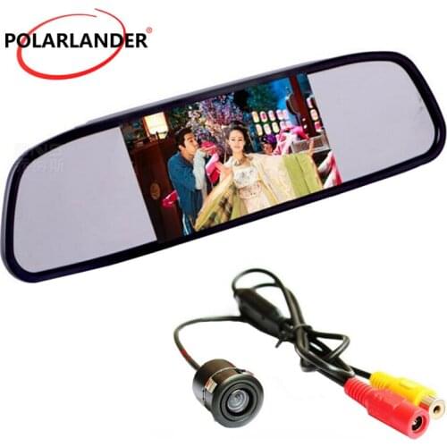 5 inch Digital Color TFT 800*480 Car Mirror Monitor with CCD night vision Car Rear View parking Camera