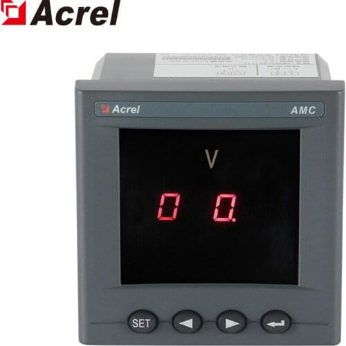 Acrel Single Phase Voltmeter AMC72-AV LED Display Multifunctional Voltage meter