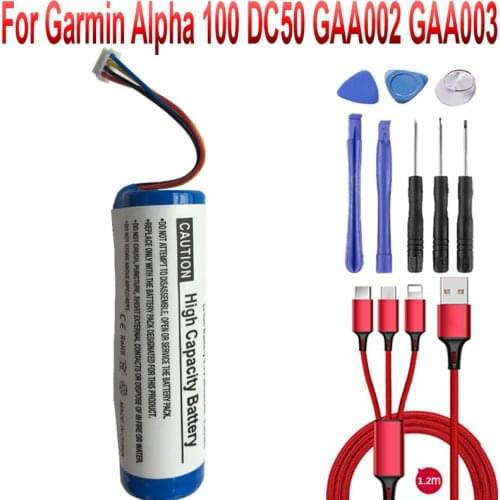 2300mAh 361-00029-02 battery for Garmin Alpha 100 DC50 GAA002 GAA003 GAA004 T5 TT10 TT15