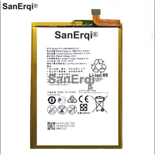 Battery HB396693ECW Li-ion For Huawei Mate 8 NXT-AL10 NXT-TL00 NXT-CL00 NXT-DL00 High Quality batterie 3900mAh