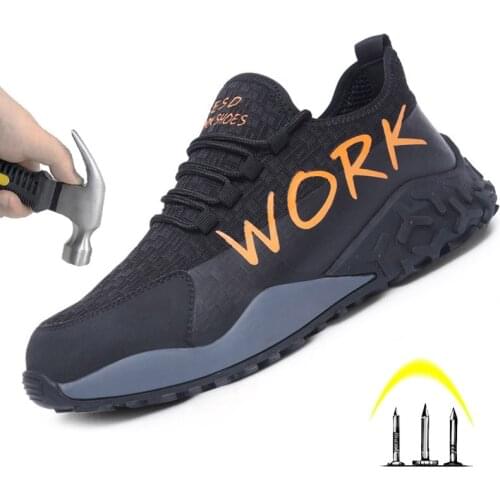 Anti-Static Safety Shoes, Anti-Smashing, Anti-Piercing, Work Boots With Plastic Toe Caps, Lightweight, Breathable Work Shoes