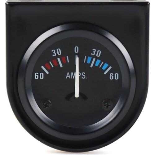 2Inch 52mm Car AMPS Meter 60-0-60A Ammeter White LED Light AMPS Gauge Car Meter TT101263
