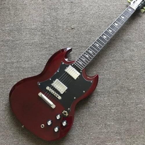 Free delivery, rosewood fingerboard Electric guitar, wine red electric guitar , high quality electric guitar