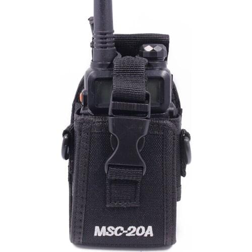 MSC-20A Walkie Talkie Case Holder Pouch Bag For BaoFeng BF-888S UV-5R UV-82 Walkie Talkie TYT Wouuxn Two Way Radio Case Holder