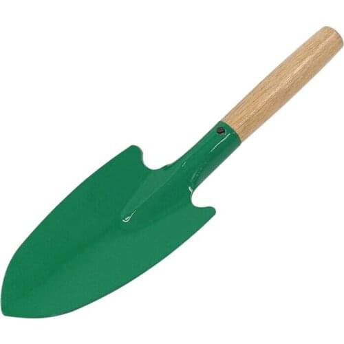 Wooden Handle Small Shovel Household Gardening Tools Meaty Pots Loose Soil Flowers Planting Excavation Iron Shovel Digging Spade