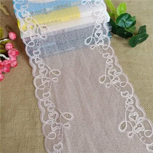 E3129 Width 22cm Popular Different Dress Design Elastic Mesh Lace Fabric 21-3