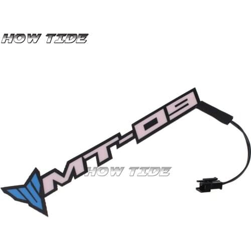 Motorcycle Fairing Kit Body Side Stickers Badge Cold Light for YAMAHA MT-09 MT09 Tracer FZ-09 FJ09 2014-2020