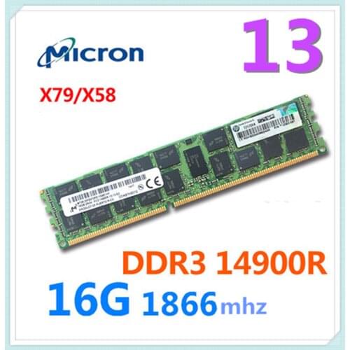 Micron red DDR3 14900R 16G 1866MHZ memory bar server memory bar suitable for X79 X58