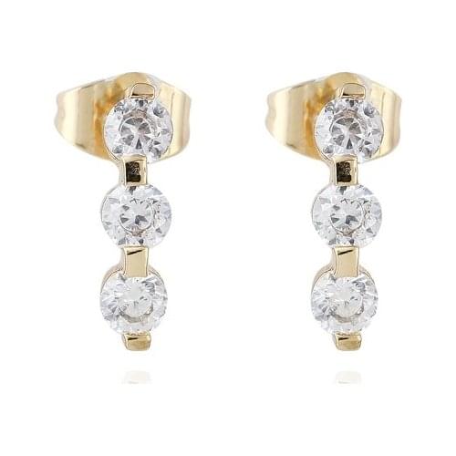 Love & Annie Classic Stud Earrings Cubic Zirconia Cute Earring for Women Small Earrings Gift
