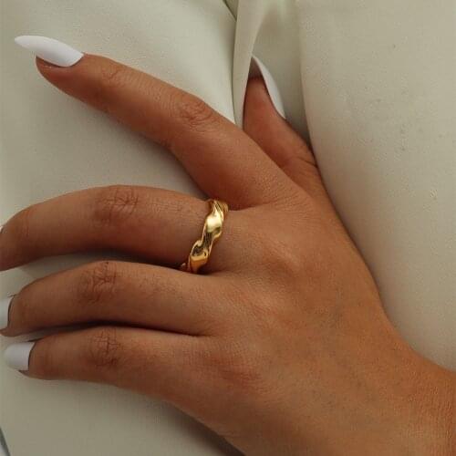 MANGOSKY Simple Style Adjustable Open Rings For Women Party Gifts