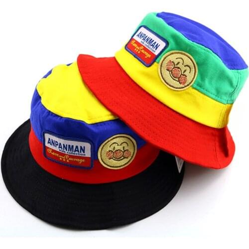 Children Fisherman Cap Rainbow Stripe Outdoor Travel Toddler Infant Panama Beach Hat Boy Girl Basin Caps Cute Face Bucket Hats