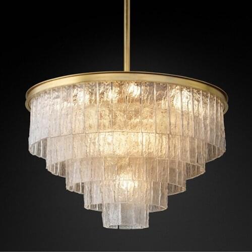Postmodern living room chandelier American minimalist bedroom hotel restaurant creative crystal decorative chandelier