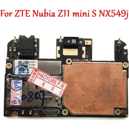 TESTED Full Work Original Unlock Mainboard For ZTE Nubia Z11 mini S NX549j Motherboard Logic Circuit Electronic Panel Fast Ship