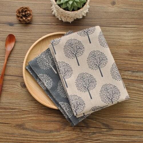 Cotton And Linen Napkin Tea Towel Cover Cloth Double-layer Small Tree Insulation Placemat Anti-scalding Photo Background Cloth