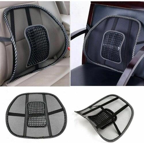 1Pc Mesh Lumbar Back Support Cushion Seat Posture Corrector Car Office Chair Home Supplies