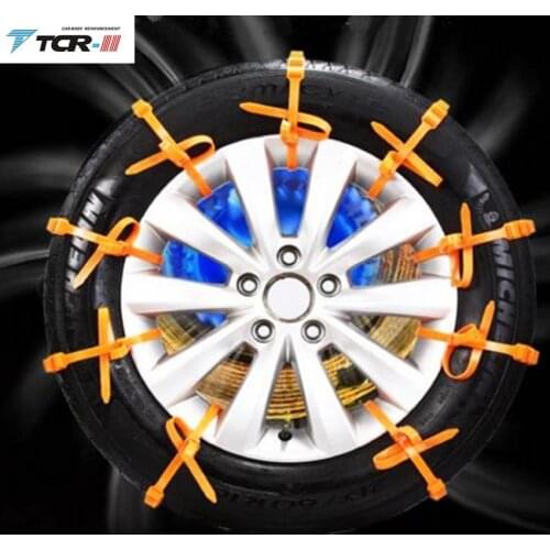 10pcs spikes for tire Car Universal Mini Plastic Winter Tyres wheels Snow Chains For Cars/Suv Car-Styling Anti-Skid Auto Outdoor