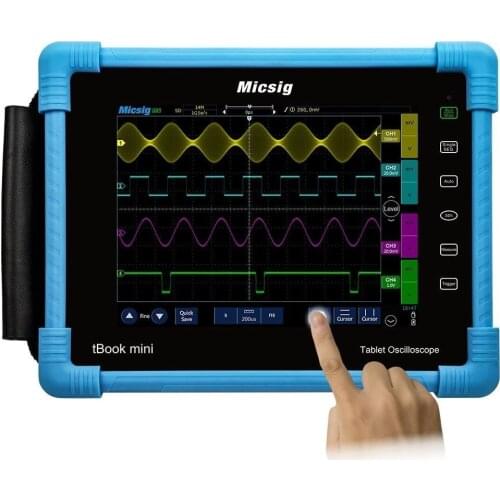 Handheld Oscilloscope TO1104 100MHZ MICSIG Flat Panel Oscilloscope touchscreen oscilloscope portable