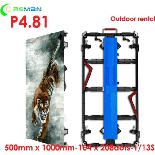 Outdoor rental led display P3.91 P4.81 smd kinglight chip 3years warranty full color advertising led display screen