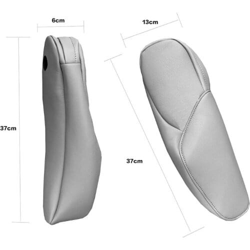 X7AE for honda CRV 2010-2011 Microfiber Leather Driver / Passenger Side Seat Armrest Handle Decor Cover Protection Trim