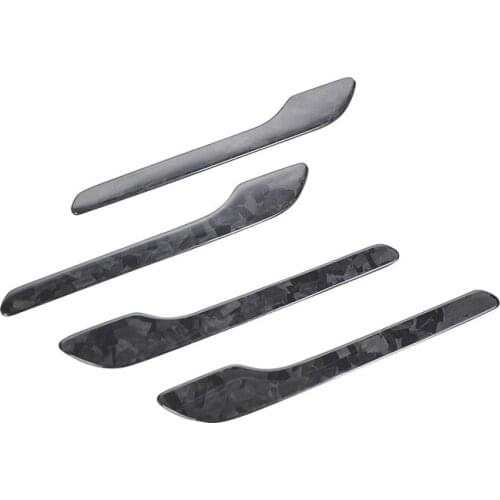 Tesla Model 3 Car Door Handle Wrap Carbon Fiber Protector Car Accessories Interior Decorative Sticker