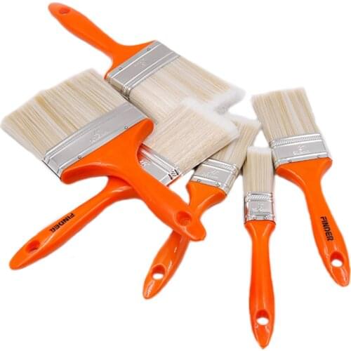 1pc or set Wall Paint Brush 1"/ 1.5"/ 2"/ 2. 5"/ 3"/ 4" inch Household Decorative Wall Paint Tool Artist Oil Painting DIY Tool