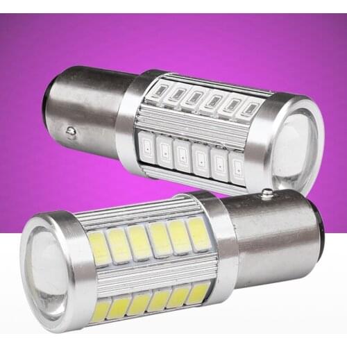 2pcs High Quality 1157 P21/5W BAY15D 33 SMD 5630 5730 LED Auto Brake Light Rear Fog Lamp Car Daytime Running Light DRL bulbs 2X