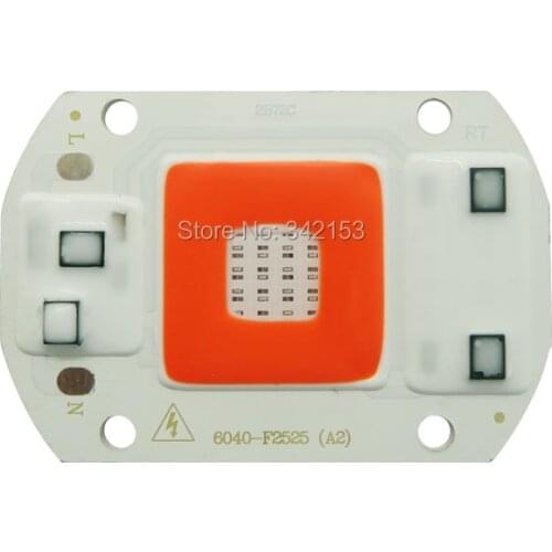 30W Full Spectrum 6040 F2525 High Power Integrated COB Led Chip Lamp 220V Red + Blue For Plant Grow Floodlight Lamp Lighting