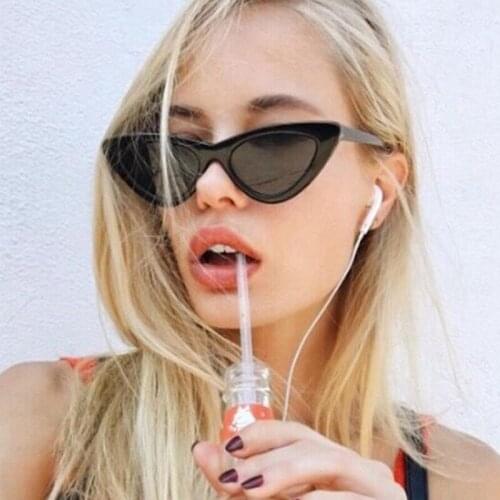 ALOZ MICC New Classic Small Cat Eye Sunglasses Women 2018 Unique Triangle Acetate Frame Sun Glasses For Female Male Shades Q370