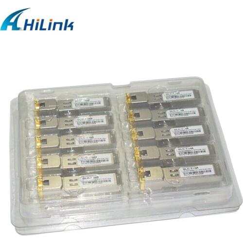 Free Shipping! 10 Pices a lot Switch Electrical Port GLC-T 10/100/1000MBASE-T Copper RJ45 SFP