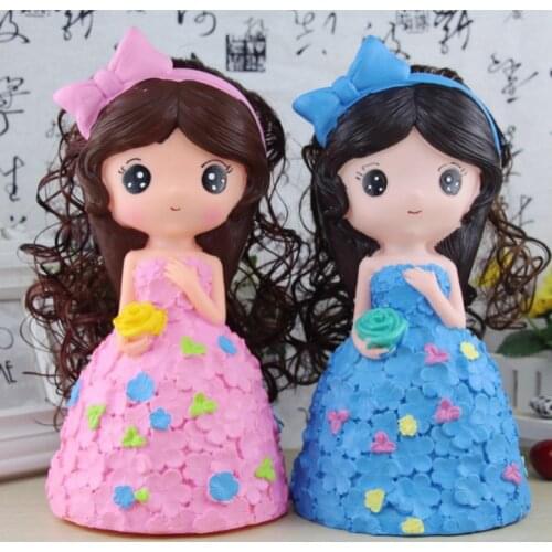 Cute Cartoon Large Piggy Bank Safe Saving Coin Box Paper Money Bank for Kid Baby Girl Birthday Gift Toy Home Decor