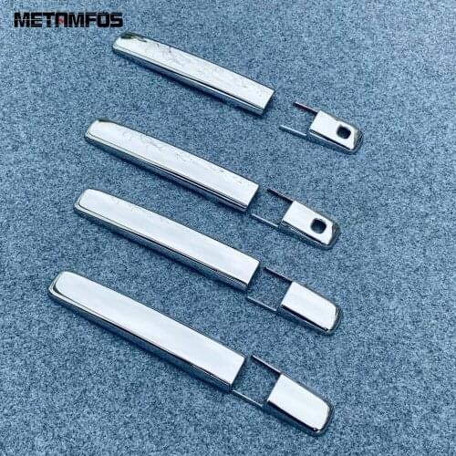 For Mitsubishi ekx 2020 Chrome Door Handle Catch Cover Molding Trim Sticker Protection Cap Exterior Accessories Car Styling