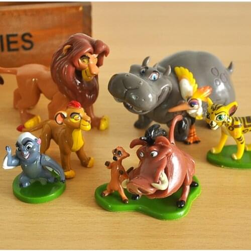 6pcs/lot 3-7cm The Lion King Simba Nala Timon PVC Action Figures Classic Toys Kids Best Birthday Gifts